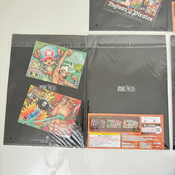 Three‎ One Piece Ichiban Kuji Prize Visual Art Sheet Clear File Poster - Picture 4 of 12